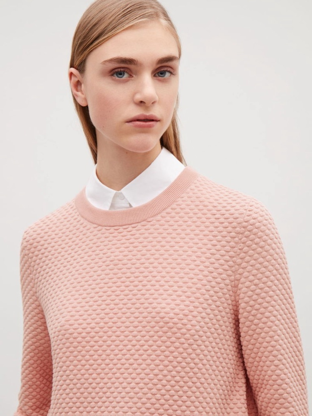 COS Textured Cotton Sweater
